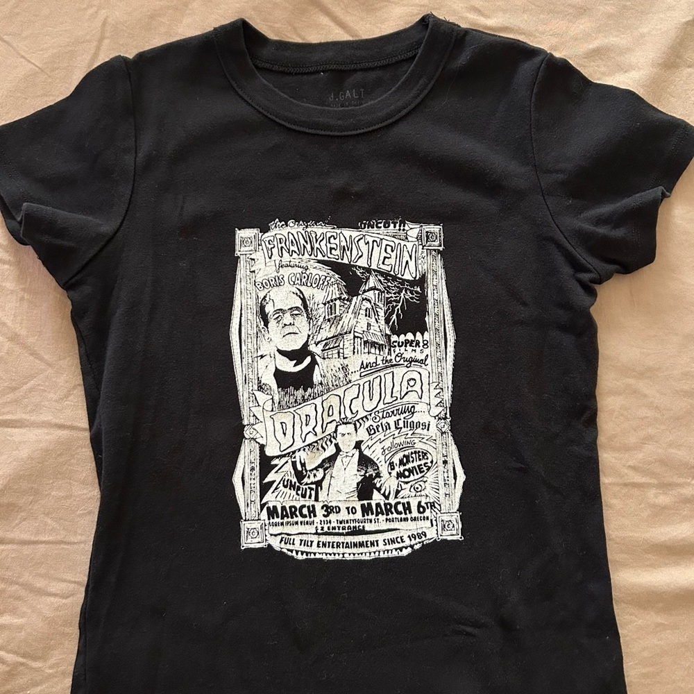 Brandy Melville Black Graphic Tee